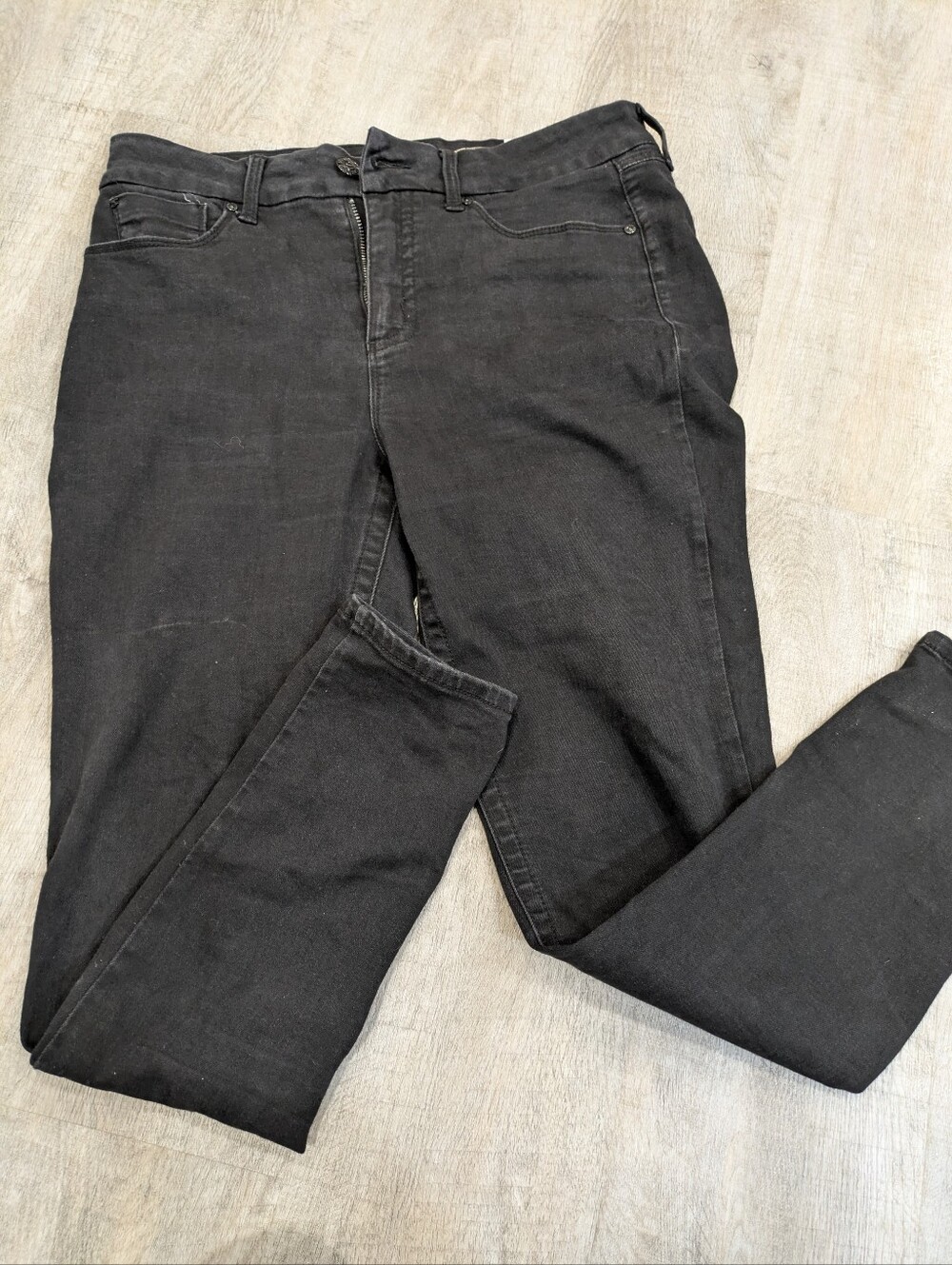 Seven For All Mankind Black High Rise Skinny Jeans Size 12